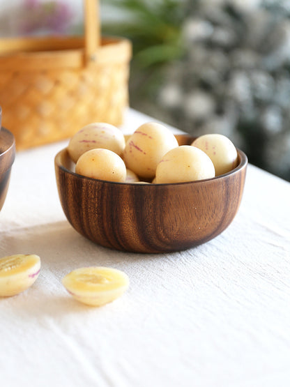 Cuenco de madera natural para cocina, cuenco para fruta, cuenco para ensalada, recipiente para comida para restaurante, utensilios de madera, tenga en cuenta el tamaño