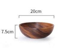 Cuenco de madera natural para cocina, cuenco para fruta, cuenco para ensalada, recipiente para comida para restaurante, utensilios de madera, tenga en cuenta el tamaño