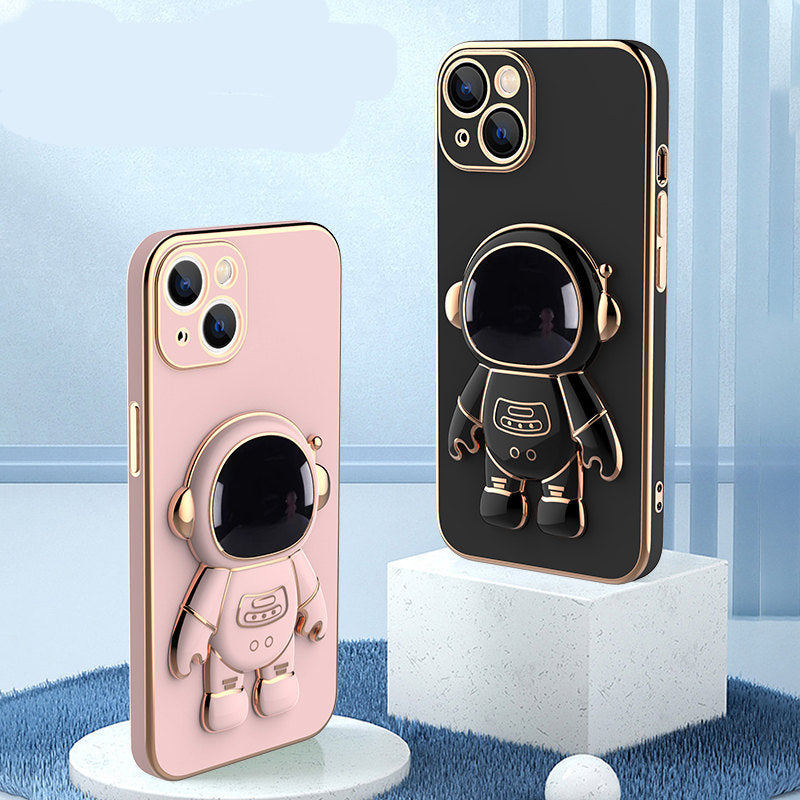 3D Astronaut Phone Case Anti-Drop Electroplating Bracket Naseer Liaqat