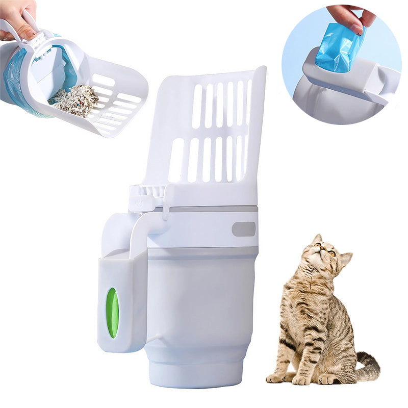 Upgrade Widen Cat Litter Shovel Scoop With Refill Bags Large Cat Litter Box Self Cleaning Cat Waste Bin System Pet Supplies Pet Products Naseer Liaqat