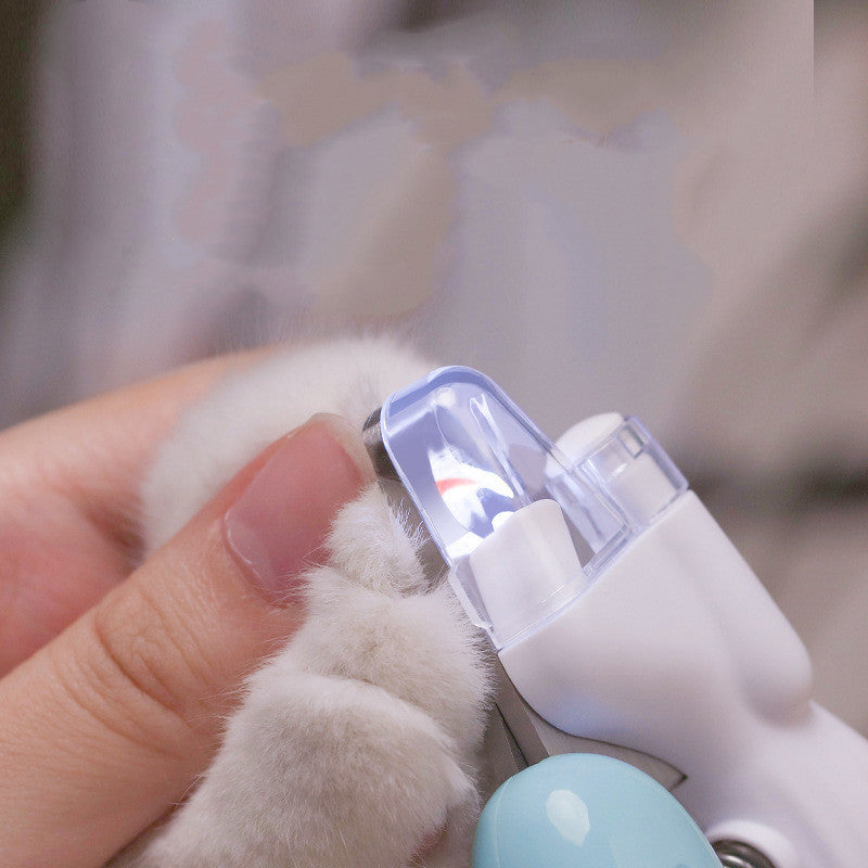 Cortaúñas para mascotas Cortaúñas para perros Cortaúñas para gatos Amoladora de uñas eléctrica LED Suministros para mascotas Cortaúñas para mascotas con luz LED